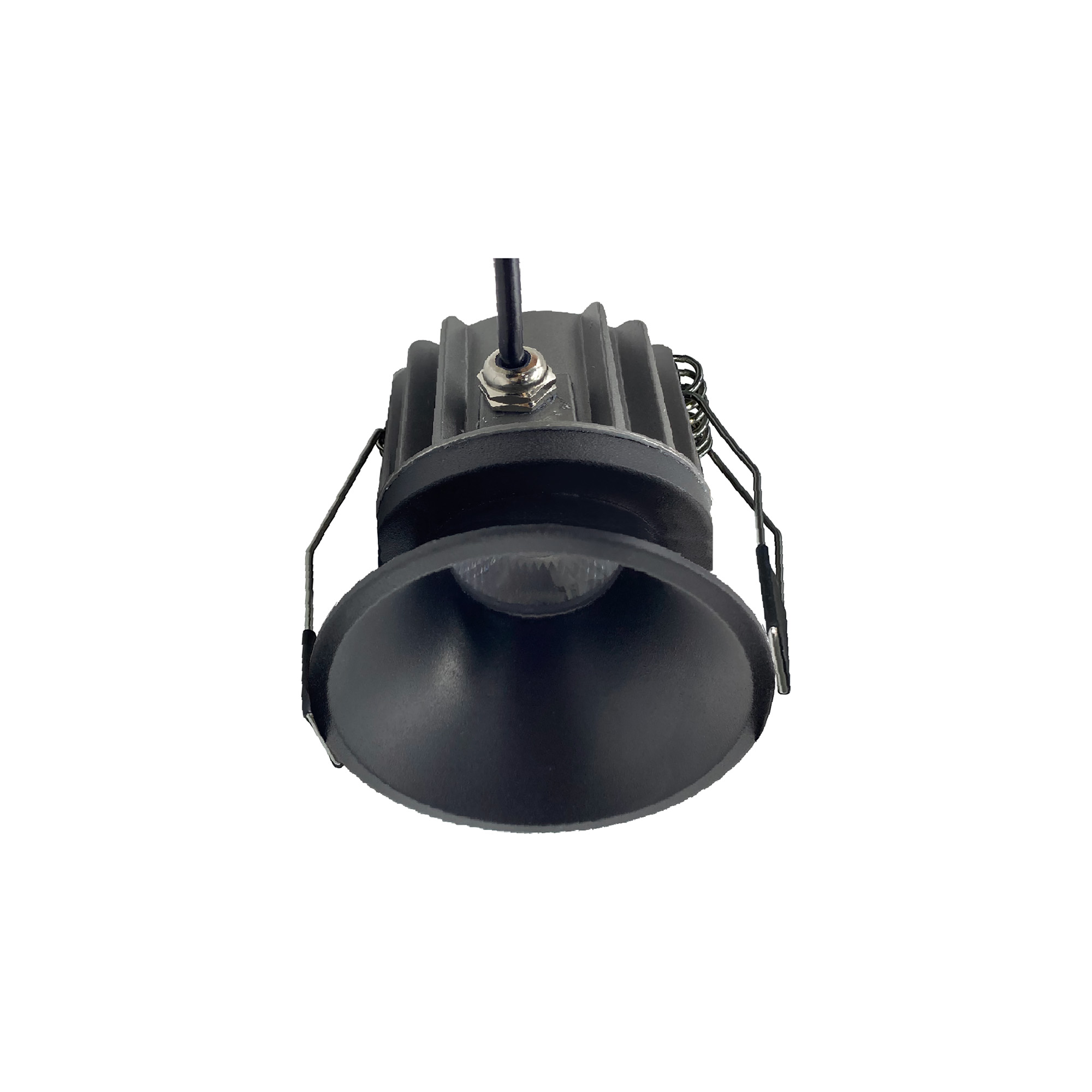 M8765  Rombok Downlight 8W LED, CCT Switchable, Cut Out: 55mm, 720lm, 36° Deg, IP65 DRIVER INC., Black